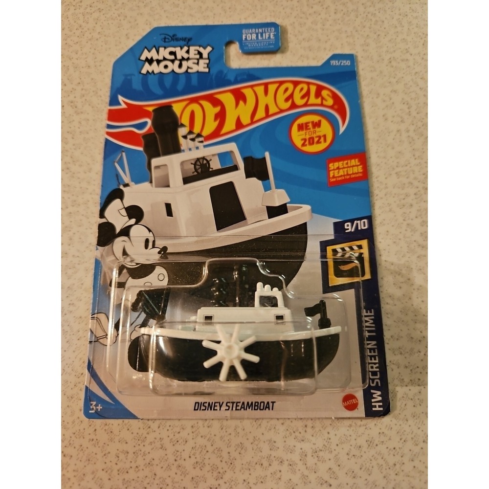 HOT WHEELS HW SCREEN TIME DISNEY MICKY MOUSE DISNEY STEAMBOAT  9/10 DIECAST